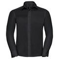 Black - Front - Russell Collection Mens Ultimate Tailored Long-Sleeved Shirt
