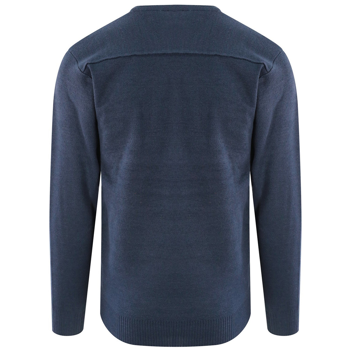 Navy - Back - PRO RTX Mens Acrylic V Neck Sweatshirt