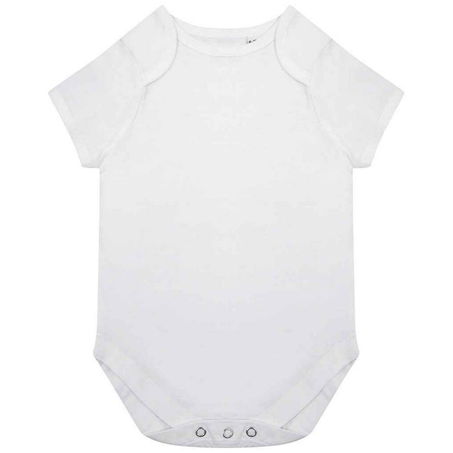 White - Front - Larkwood Baby Organic Bodysuit