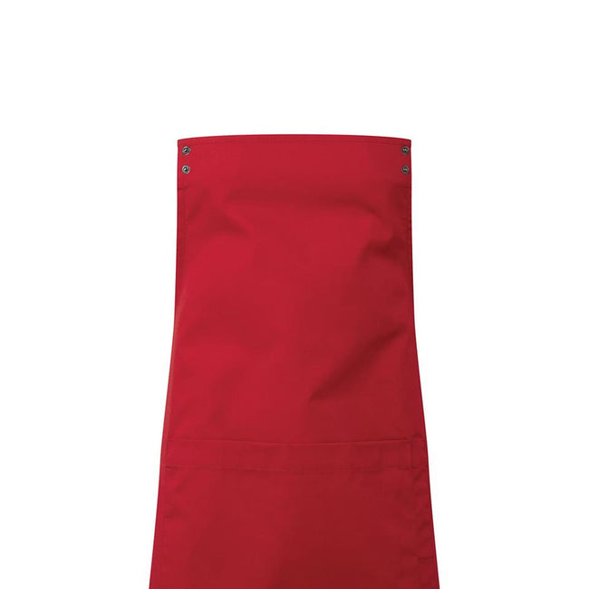 Red - Back - Premier Unisex Adult Swap & Pop Customizable Full Apron