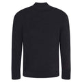 Black - Back - Ecologie Unisex Adult Wakhan Knitted Quarter Zip Sweatshirt