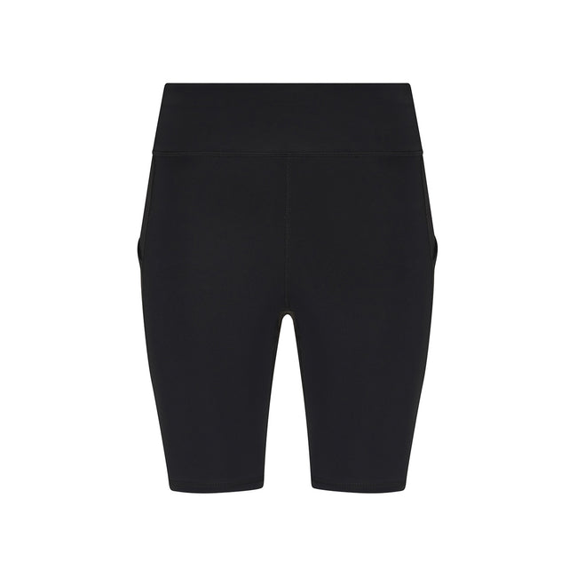 Black - Front - Awdis Womens-Ladies Tech Recycled Shorts