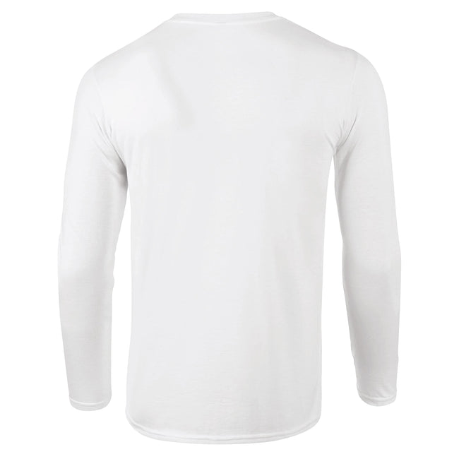 White - Back - Gildan Unisex Adult Softstyle Long-Sleeved T-Shirt