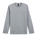 Sport Grey - Front - Gildan Unisex Adult Softstyle Long-Sleeved T-Shirt