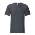 Dark Heather Grey - Front - Fruit of the Loom Mens Iconic 150 Heather T-Shirt
