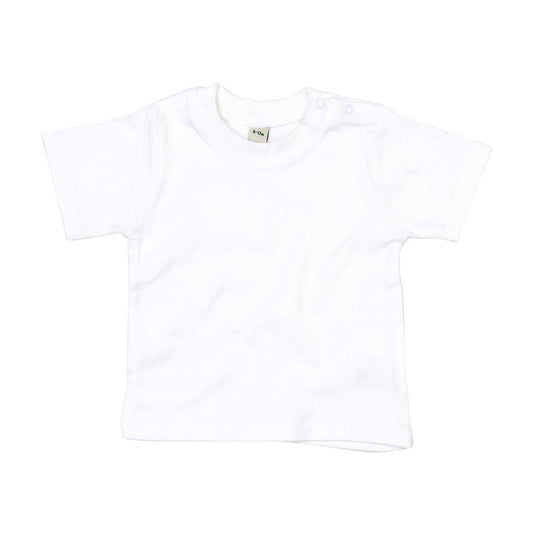 White - Front - Babybugz Childrens-Kids Organic Cotton T-Shirt