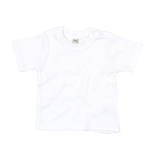 White - Front - Babybugz Childrens-Kids Organic Cotton T-Shirt
