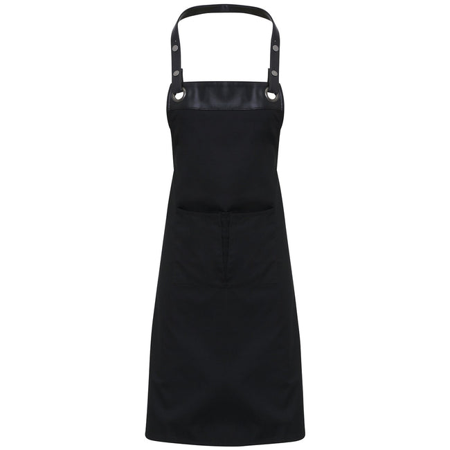 Black-Black - Front - Premier Unisex Adult Espresso Full Apron