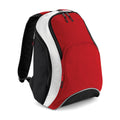 Classic Red-Black-White - Front - Bagbase Teamwear Backpack