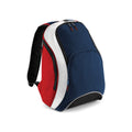 French Navy-Classic Red-White - Front - Bagbase Teamwear Backpack