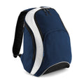 French Navy-White - Front - Bagbase Teamwear Backpack