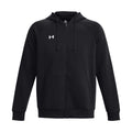 Black - Front - Under Armour Unisex Adult Rival Fleece Full Zip Hoodie