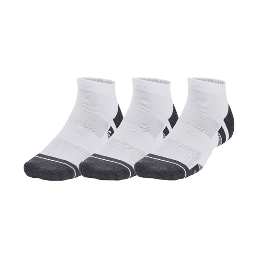 White - Front - Under Armour Unisex Adult Performance Tech Socks (Pack Of 3)