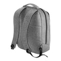 Grey Marl - Back - Quadra Executive Digital Backpack