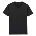 Black - Front - Gildan Mens Softstyle V Neck T-Shirt