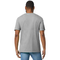 Sport Grey - Back - Gildan Mens Softstyle V Neck T-Shirt