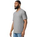 Sport Grey - Side - Gildan Mens Softstyle V Neck T-Shirt