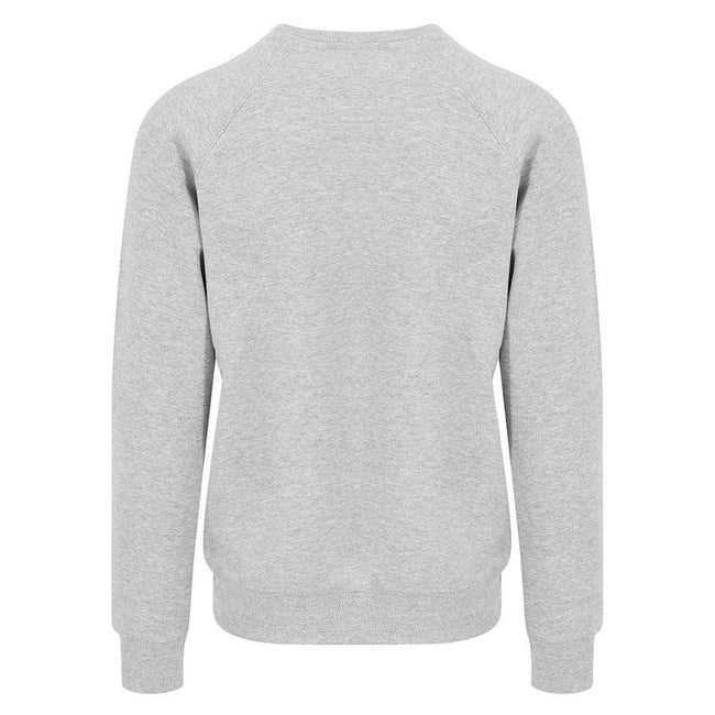 Heather Grey - Back - Awdis Mens Graduate Heavyweight Sweatshirt
