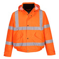 Orange - Front - Portwest Unisex Hi-Vis Bomber Jacket (S463) - Workwear - Safetywear