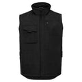 Black - Front - Russell Mens Heavy Duty Gilet