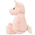 Pink - Side - Mumbles Zipped Unicorn Plush Toy