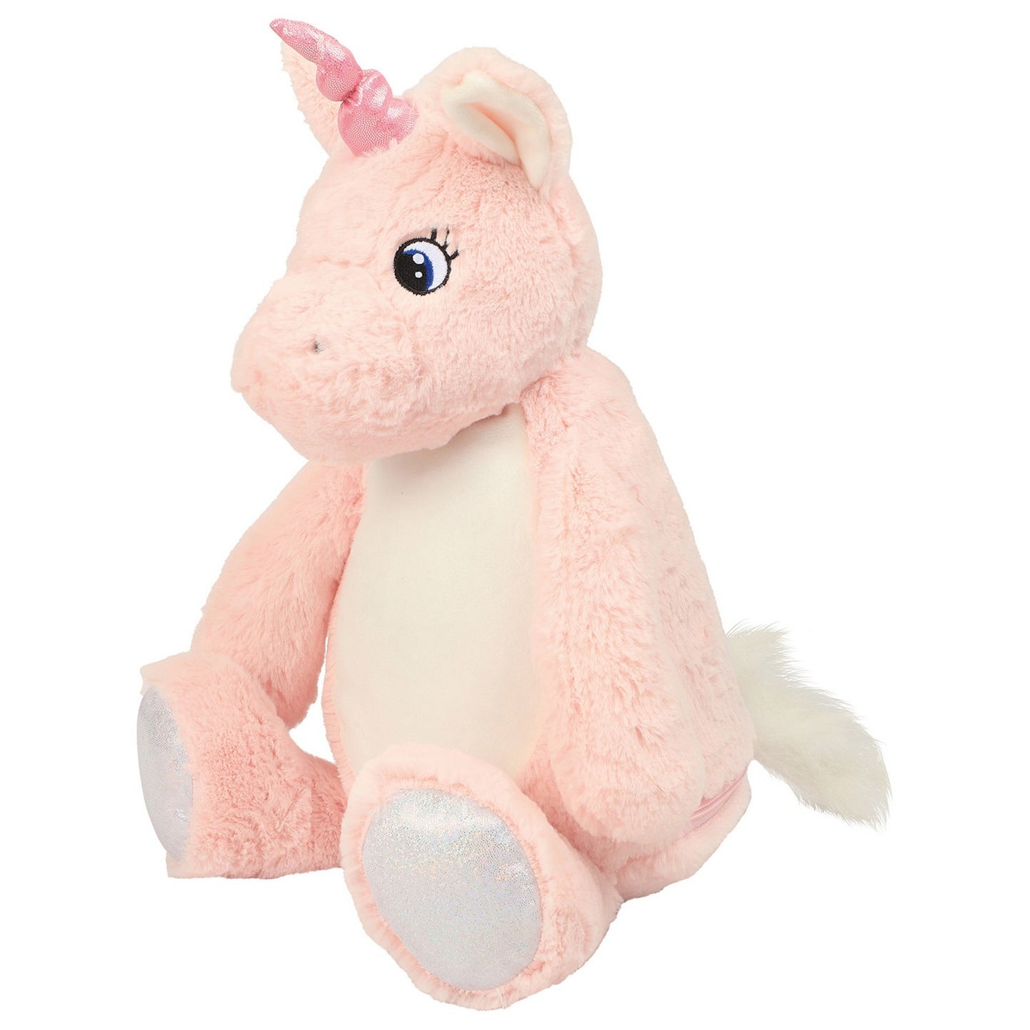 Pink - Lifestyle - Mumbles Zipped Unicorn Plush Toy