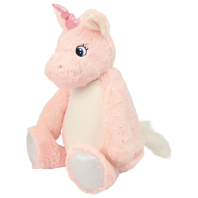 Pink - Lifestyle - Mumbles Zipped Unicorn Plush Toy