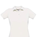 White - Back - B&C Womens-Ladies Safran Pure Polo Shirt