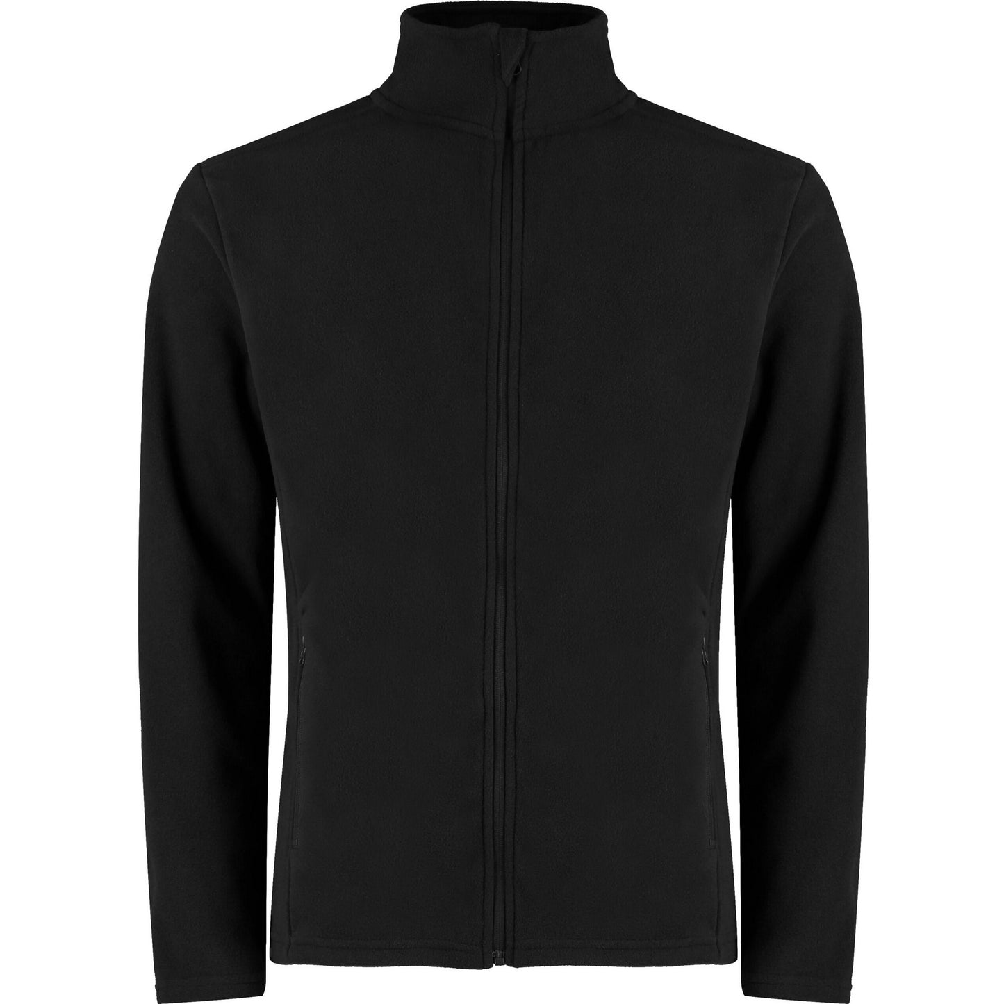 Black - Front - Kustom Kit Mens Corporate Microfleece Regular Fleece Jacket