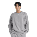Castle Rock-White - Side - Under Armour Unisex Adult Rival Fleece Crew Neck Sweatshirt