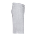 Heather Grey - Side - Fruit Of The Loom Mens Iconic 195 Jersey Shorts