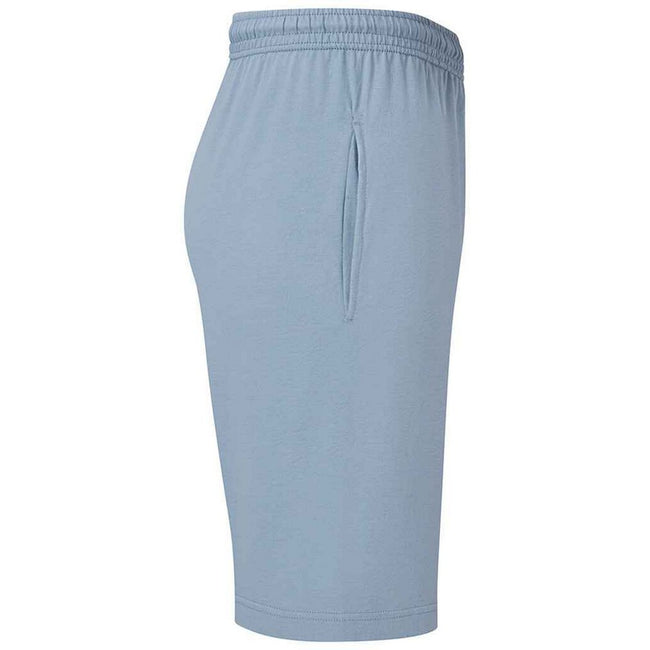 Mineral Blue - Side - Fruit Of The Loom Mens Iconic 195 Jersey Shorts
