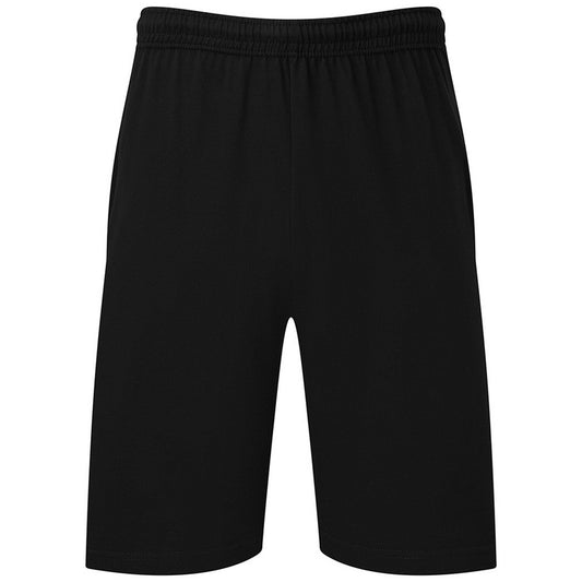 Black - Front - Fruit Of The Loom Mens Iconic 195 Jersey Shorts