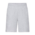 Heather Grey - Front - Fruit Of The Loom Mens Iconic 195 Jersey Shorts