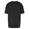 Black - Back - Build Your Brand Womens-Ladies Acid Wash Oversized T-Shirt