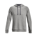 Castle Rock-Light Heather - Front - Under Armour Unisex Adult Rival Fleece Hoodie