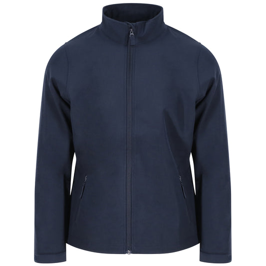 Navy - Front - PRO RTX Womens-Ladies Double Layered Soft Shell Jacket