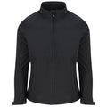 Black - Front - PRO RTX Womens-Ladies Double Layered Soft Shell Jacket