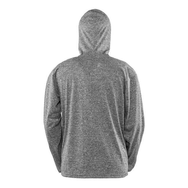 Grey Marl - Back - Spiro Womens-Ladies Hooded Jacket