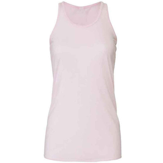 Soft Pink - Front - Bella + Canvas Womens-Ladies Flowy Racerback Tank Top