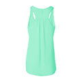 Mint - Back - Bella + Canvas Womens-Ladies Flowy Racerback Tank Top
