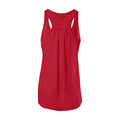 Red - Back - Bella + Canvas Womens-Ladies Flowy Racerback Tank Top