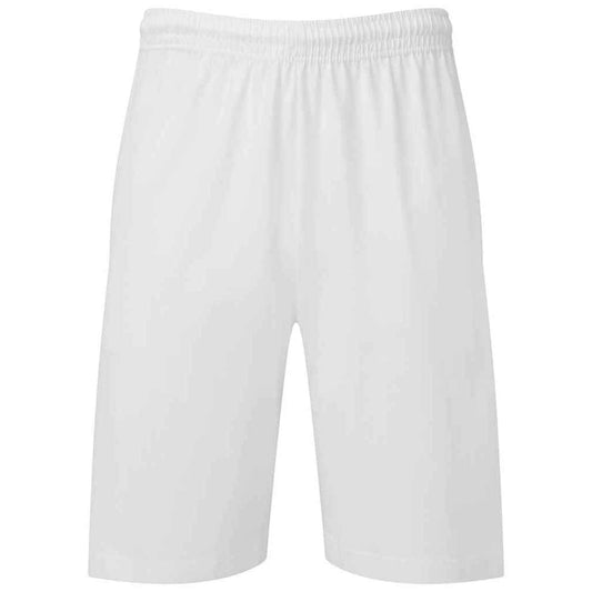 White - Front - Fruit of the Loom Mens Iconic Jersey Shorts