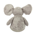 Grey - Back - Mumbles Zipped Elephant Plush Toy
