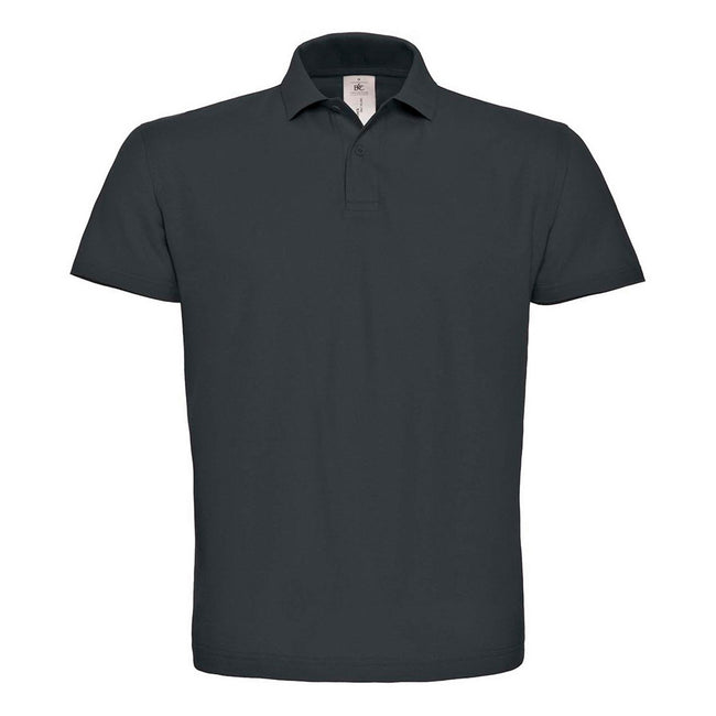 Antracite - Front - B&C Mens ID.001 Cotton Polo Shirt