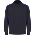 Black-Royal Blue - Front - Finden & Hales Unisex Adult Team Contrast Panel Hoodie