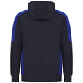 Black-Royal Blue - Back - Finden & Hales Unisex Adult Team Contrast Panel Hoodie