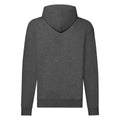 Dark Heather Grey - Back - Fruit of the Loom Mens Heather Hoodie