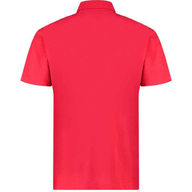 Red - Back - Kustom Kit Mens Workforce Regular Polo Shirt
