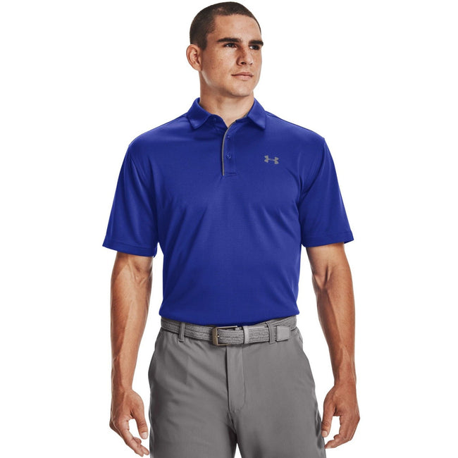 Royal Blue - Side - Under Armour Mens Tech Polo Shirt